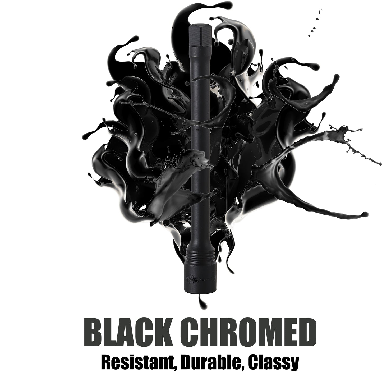 3分 黑色鍍鉻 延長桿套組 (3支裝)