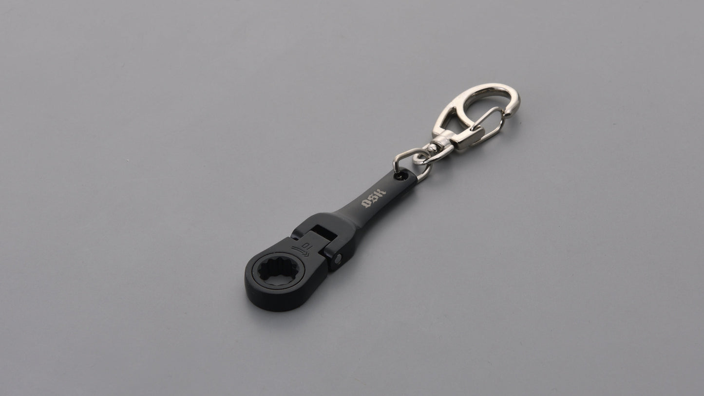 OSK 10mm 活動棘輪扳手鑰匙圈